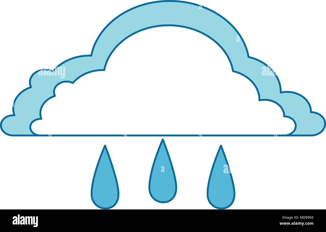weather cloud rainy icon vector illustration design Stock Vector Image ...