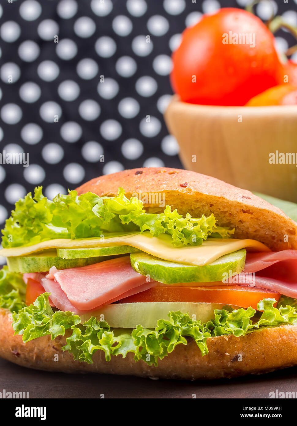 Ham Cheese Sandwich Meaning Bread Roll And Food Stock Photo Alamy