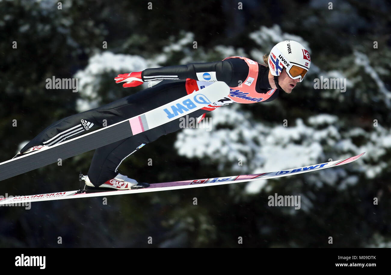 Oberstdorf, Germany. 19th Jan, 2018. Daniel AndreTande from Norway ...