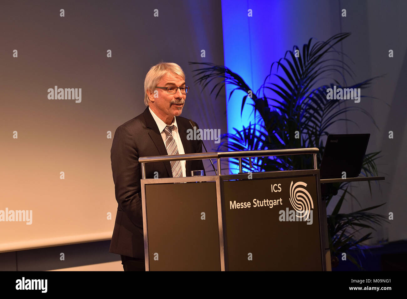 Germany. 14th Jan, 2018. European Innovation Award at the CMT2018 in Stuttgart.Mr. Raymond Eckl editor-in-chief of the Magazin ''Camping, Cars & Caravans' Credit: C) ImagesLive/ZUMA Wire/Alamy Live News Stock Photo