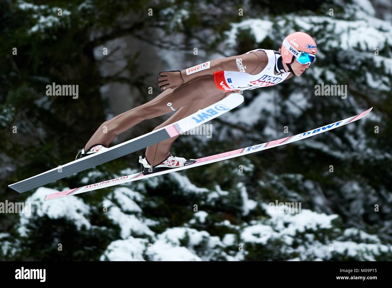 Oberstdorf, Germany. 20th Jan, 2018. FIS Ski Flying World Championships 2018 on January 20, 2018 in Oberstdorf, Germany. In the picture: Dawid Kubacki Credit: East News sp. z o.o./Alamy Live News Stock Photo