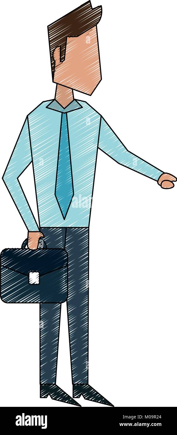 Businessman with briefcase Stock Vector Image & Art - Alamy