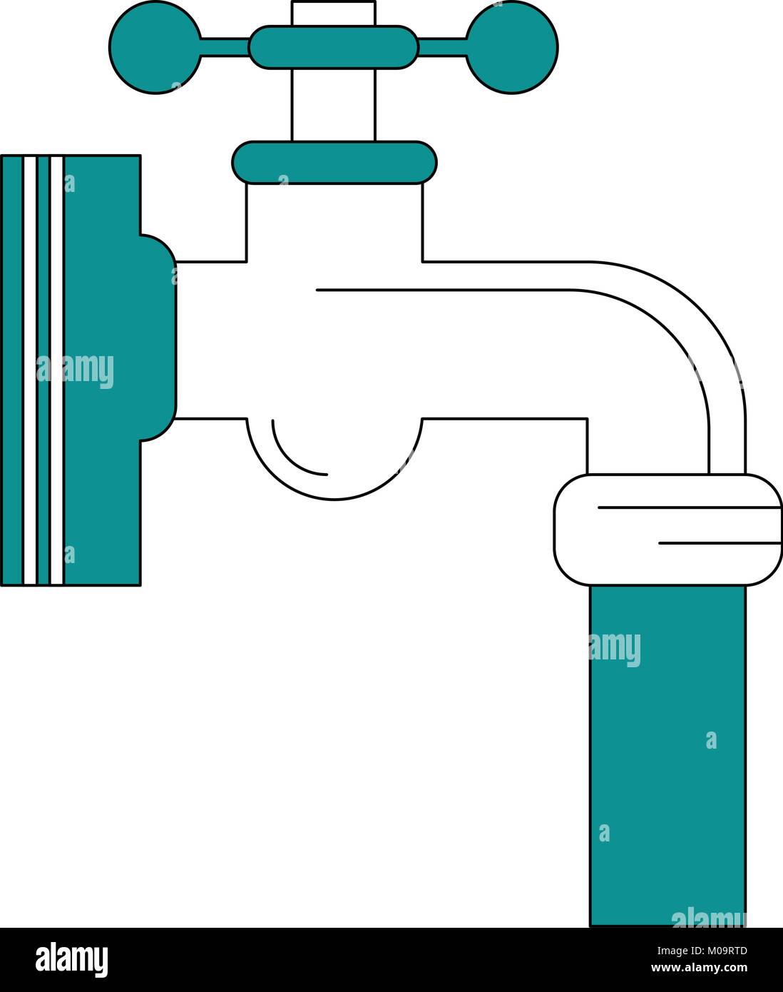 Faucet open isolated Stock Vector Image & Art Alamy