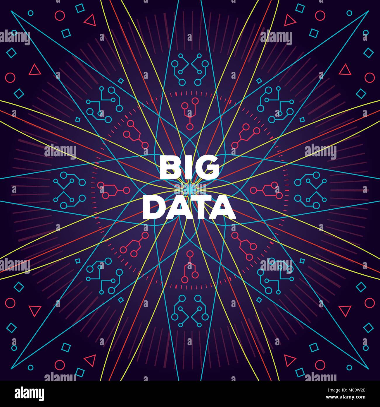 Big data technology Stock Vector Image & Art - Alamy