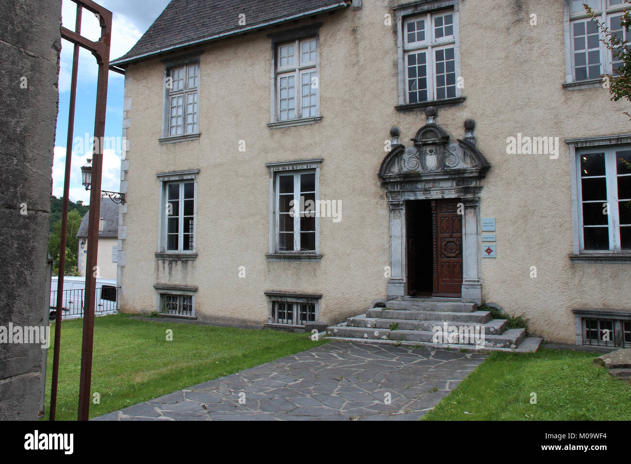 The Ossau mansion in Arudy (France). Stock Photo