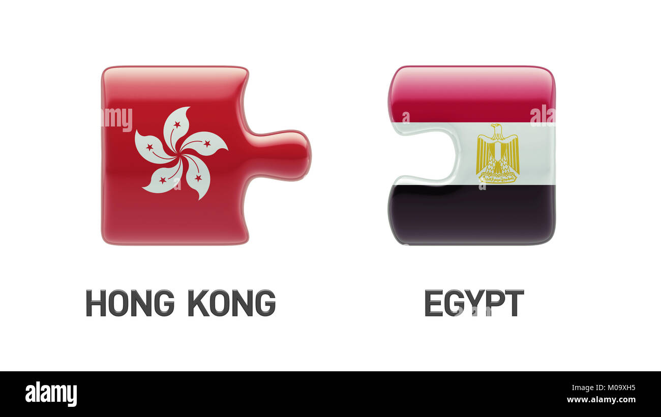 Egypt Hong Kong High Resolution Puzzle Concept Stock Photo - Alamy
