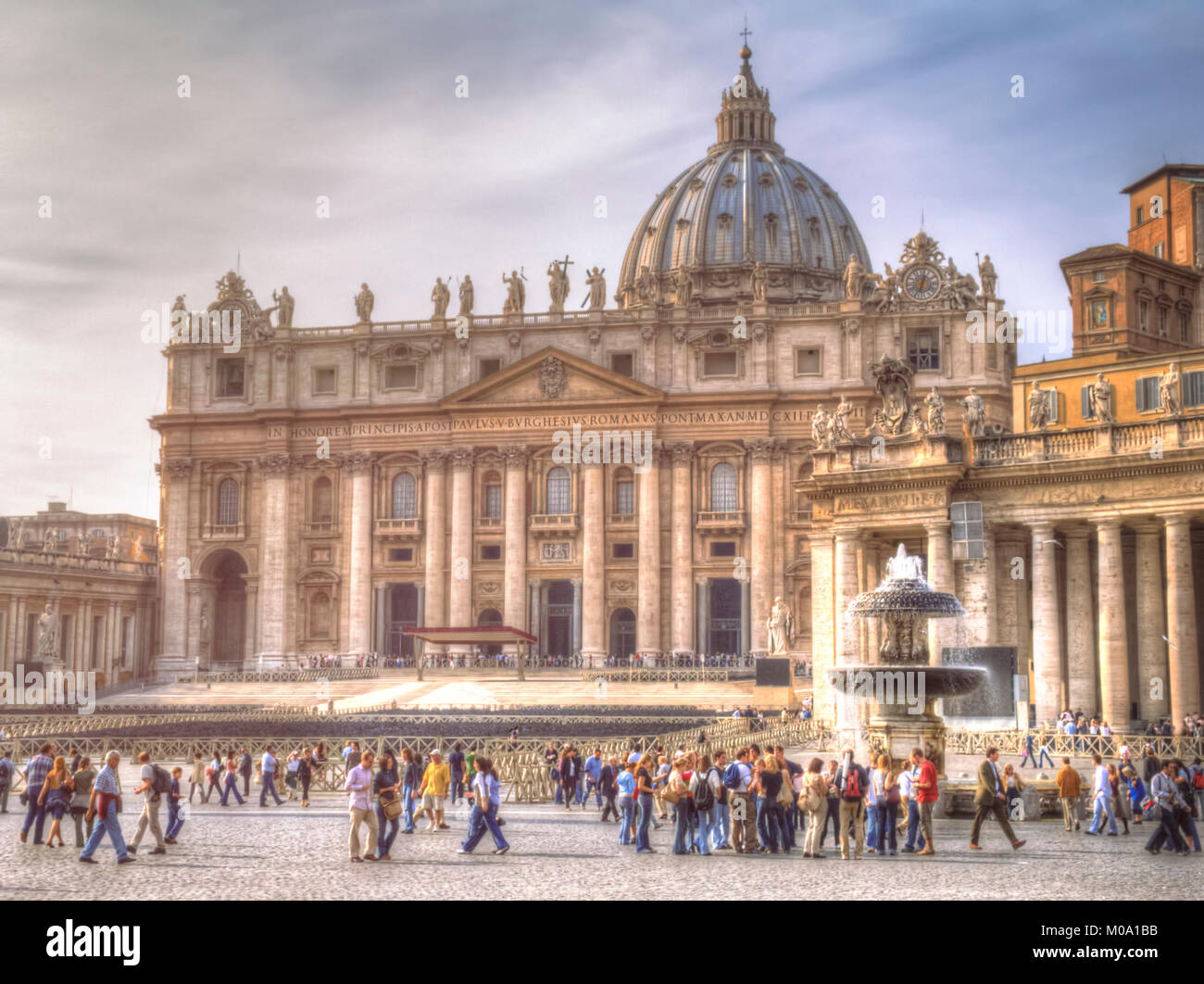 Rome, Italy: St. Peter's Basilica in the Vatican City Stock Photo