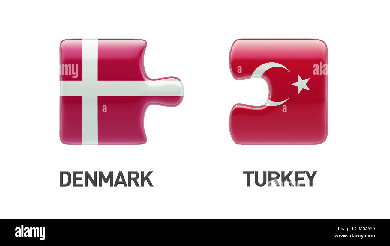 Turkey Denmark High Resolution Puzzle Concept Stock Photo Alamy