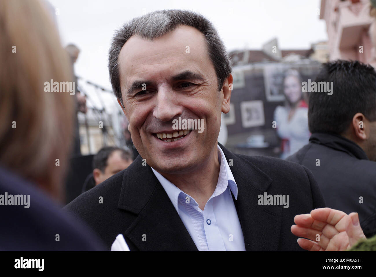 SOFIA, BULGARIA - NOVEMBER 16, 2013: Plamen Oresharski Prime minister of republic of Bulgaria - From May 29, 2013 to August 6, 2014 Stock Photo