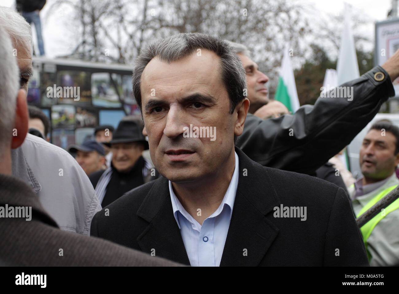 SOFIA, BULGARIA - NOVEMBER 16, 2013: Plamen Oresharski Prime minister of republic of Bulgaria - From May 29, 2013 to August 6, 2014 Stock Photo