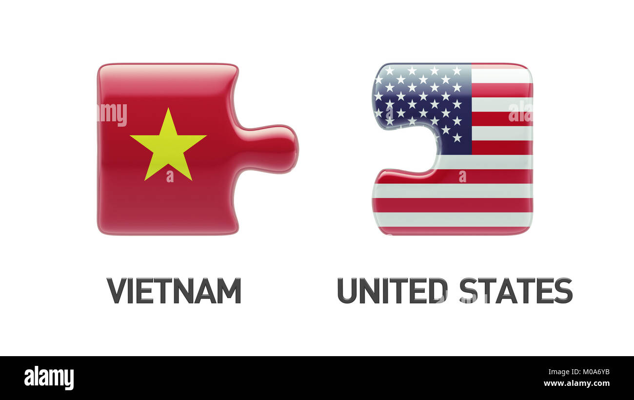 United States Vietnam High Resolution Puzzle Concept Stock Photo - Alamy