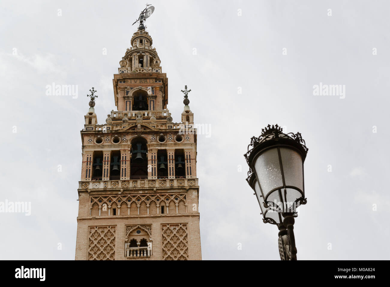Seville, Andalusia, Spain. The Giralda. The bell tower of the Seville Cathedral. Stock Photo
