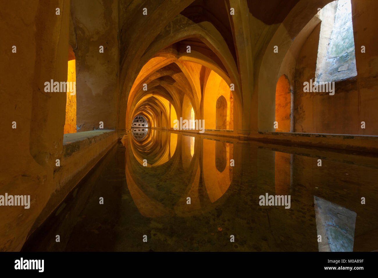 The Alcazar of Seville, Spain. The "Baths of Lady María de Padilla