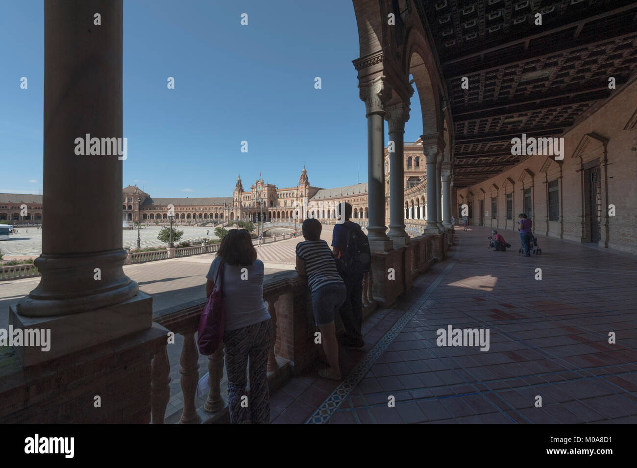 Seville, Andalusia, Spain. The Plaza Espana. Stock Photo