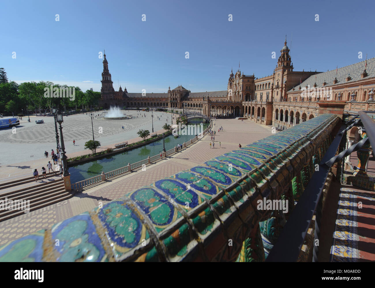 Seville, Andalusia, Spain. The Plaza Espana. Stock Photo