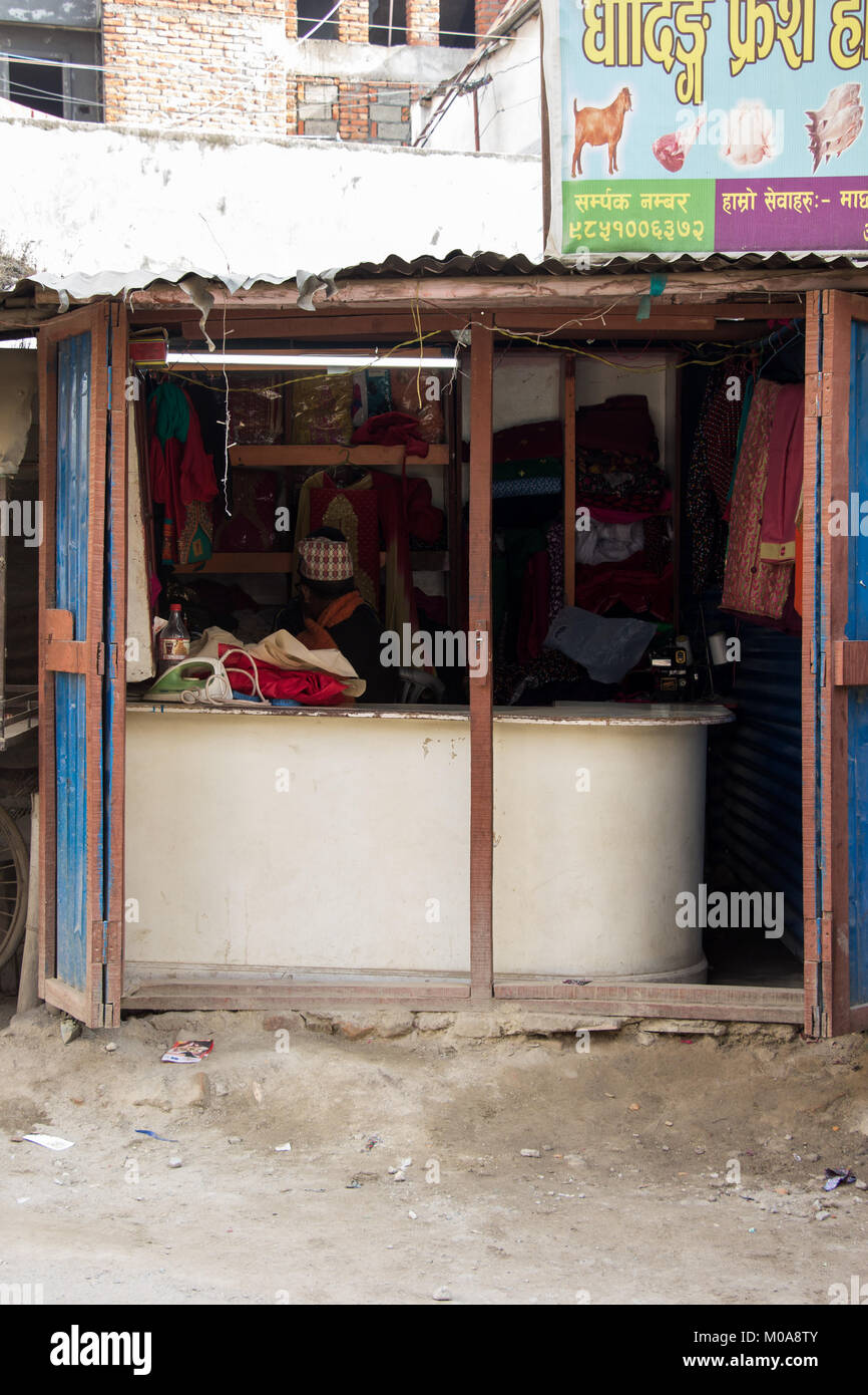 Noemie Repetto / Le Pictorium -  Nepal - Katmandou Valley. Visit of the businesses followed by the WOFOWON organisation. -  08/01/2018  -  Nepal / Kathmandu  -  Small businesses owned exclusively by women. The WOFOWON (Women Forum for Women in Nepal) is an NGO helping those people. Stock Photo