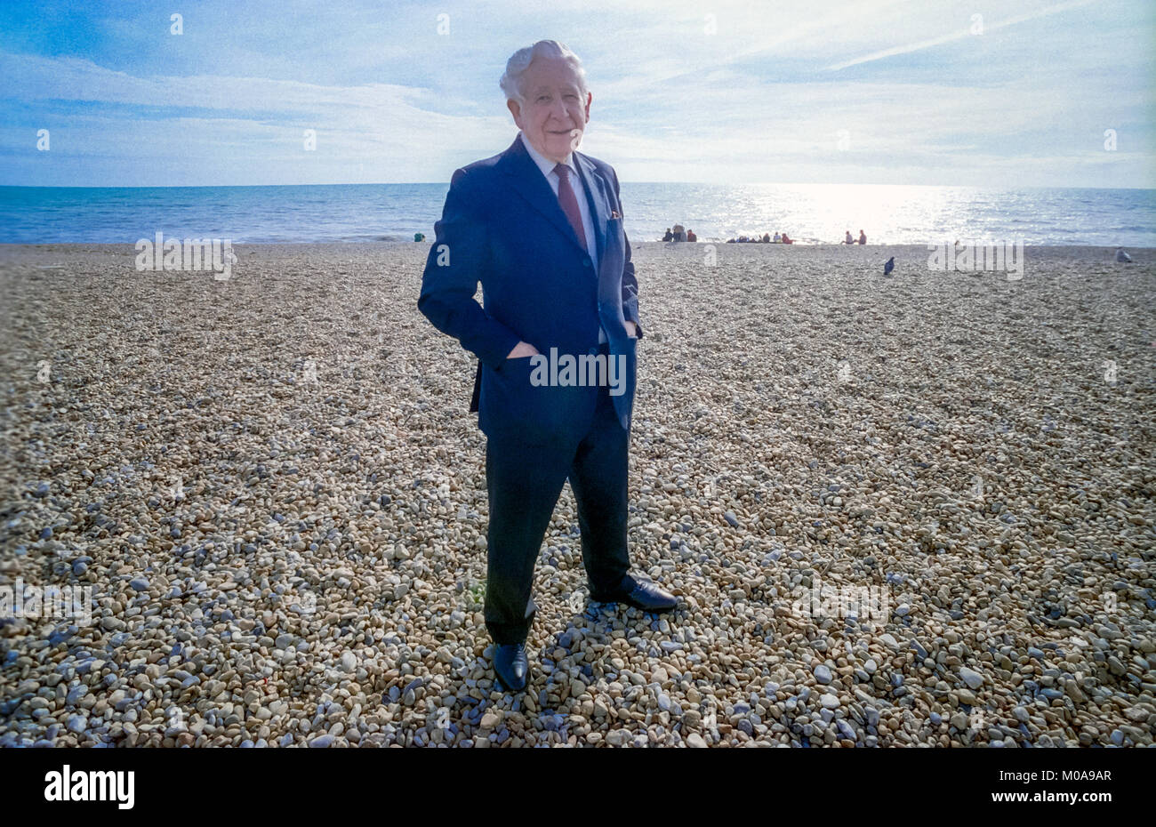 Bernie Jordan, aged 72, a well-known local Conservative Party member, defects to the Labour Party Stock Photo