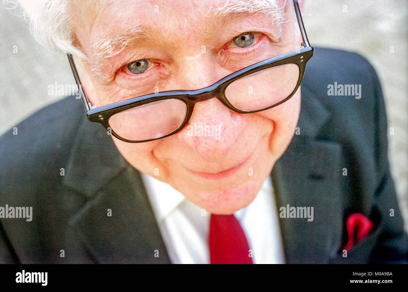 Bernie Jordan, aged 72, a well-known local Conservative Party member, defects to the Labour Party Stock Photo