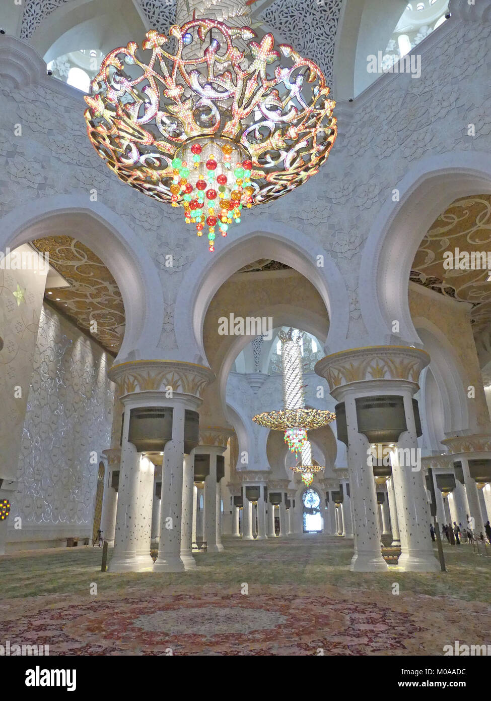 Dubai Interior Of The Jumeirah Mosque Photo Tony Gale
