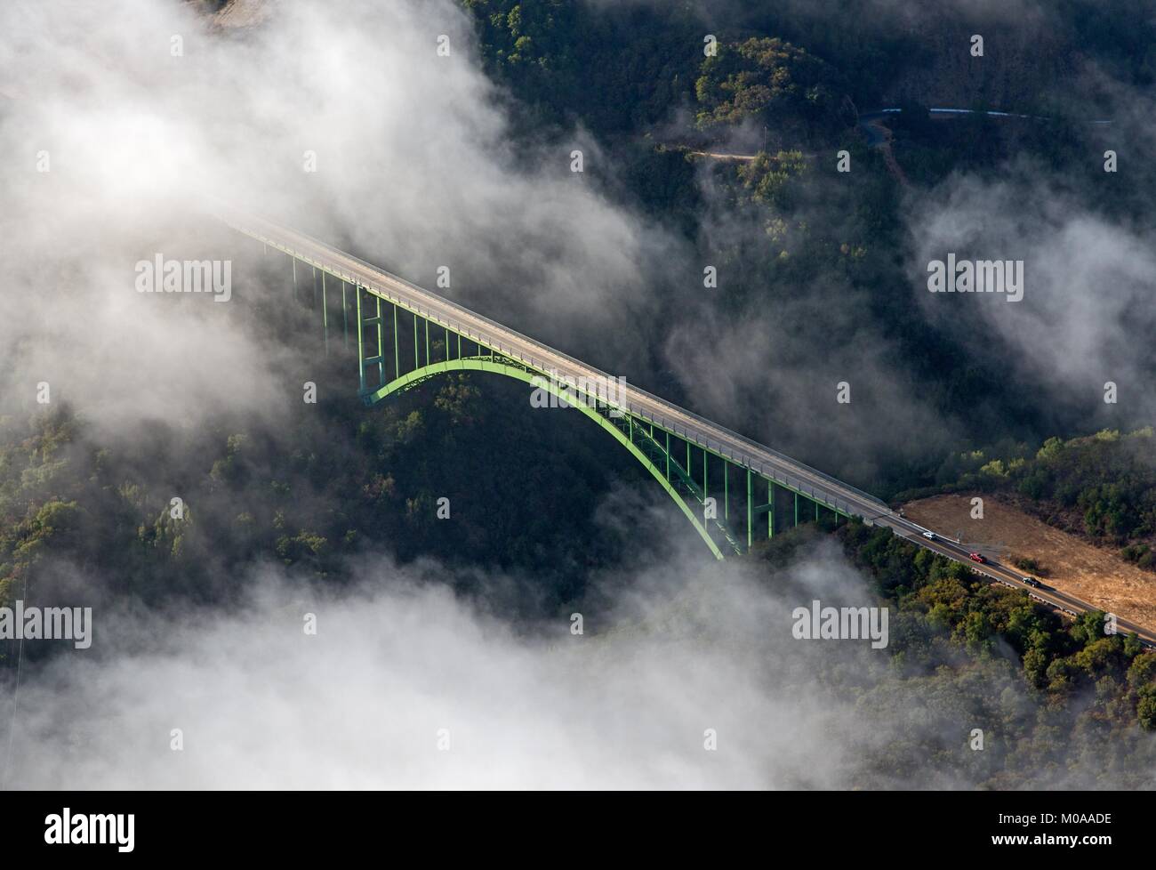 Aerial view of the Big Sur Coastline, California Stock Photo