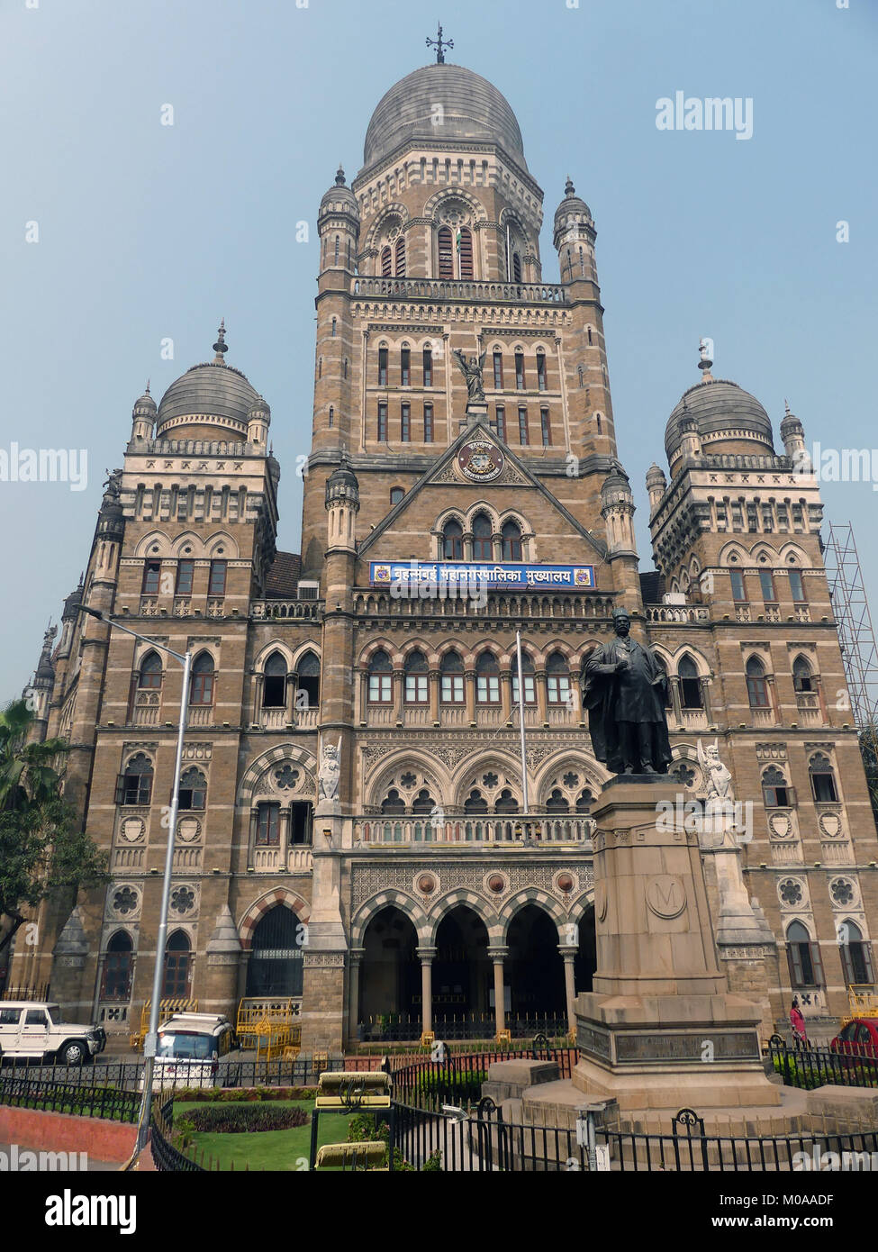 MUMBAI, India. The municipal corporation building. Photo: Tony Gale Stock Photo