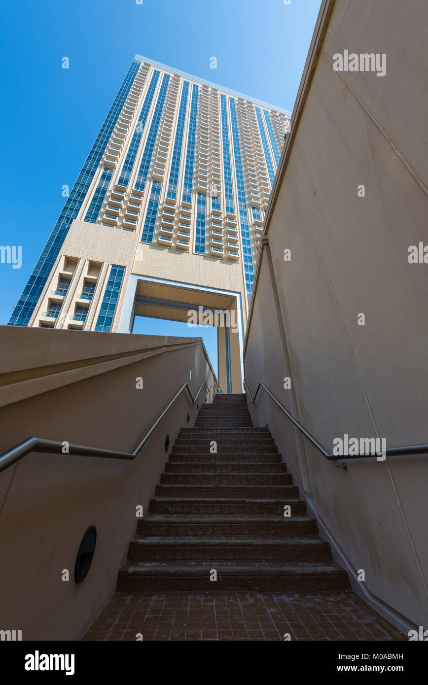 The Address Dubai Marina hotel in Dubai Marina, Dubai, UAE, United Arab Emirates Stock Photo