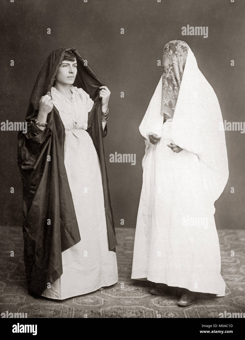 Jewish women in outdoor clothing, Beirut, Lebanon c.1880's Stock Photo -  Alamy
