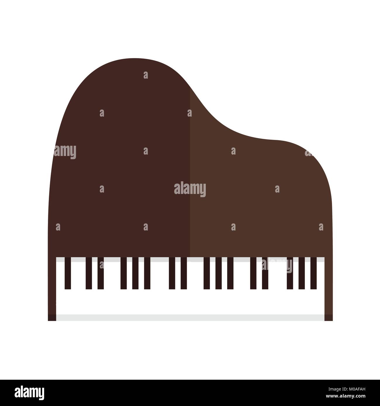 Simple Grand Piano Top View Vector Illustration Graphic Design Stock Vector Image &amp; Art - Alamy