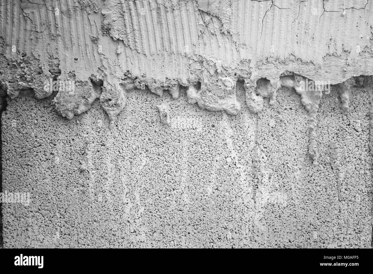 Concrete surface with striped relief. Stock Photo