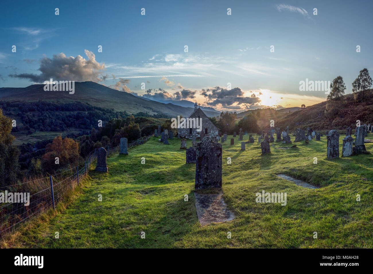 Cille Choirill is a 15th-century Roman Catholic church situated in Glean Spean in Lochaber, Scotland. Dedicated to St Kerrill Stock Photo