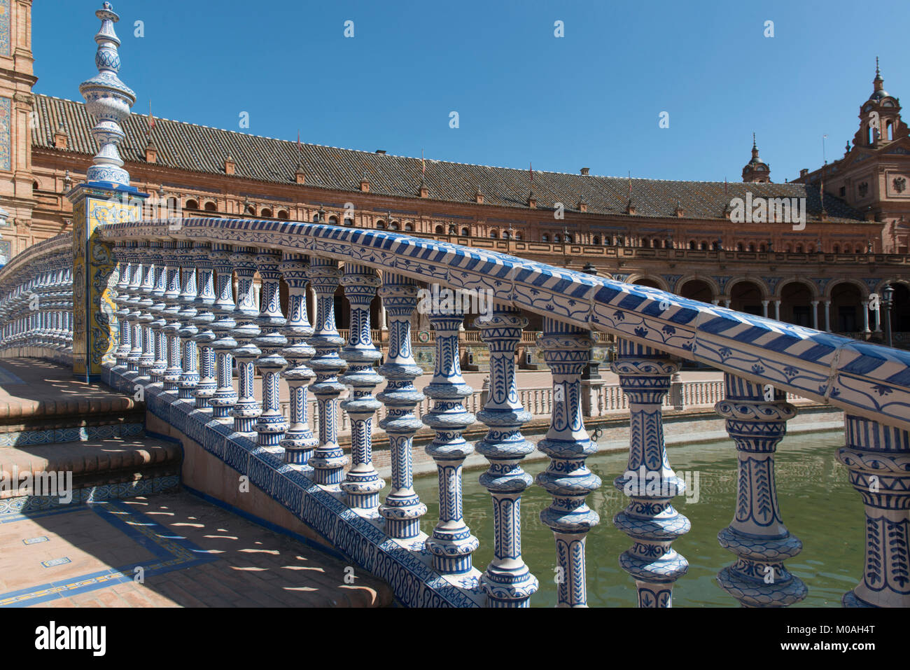 Seville, Andalusia, Spain. The Plaza Espana. Stock Photo