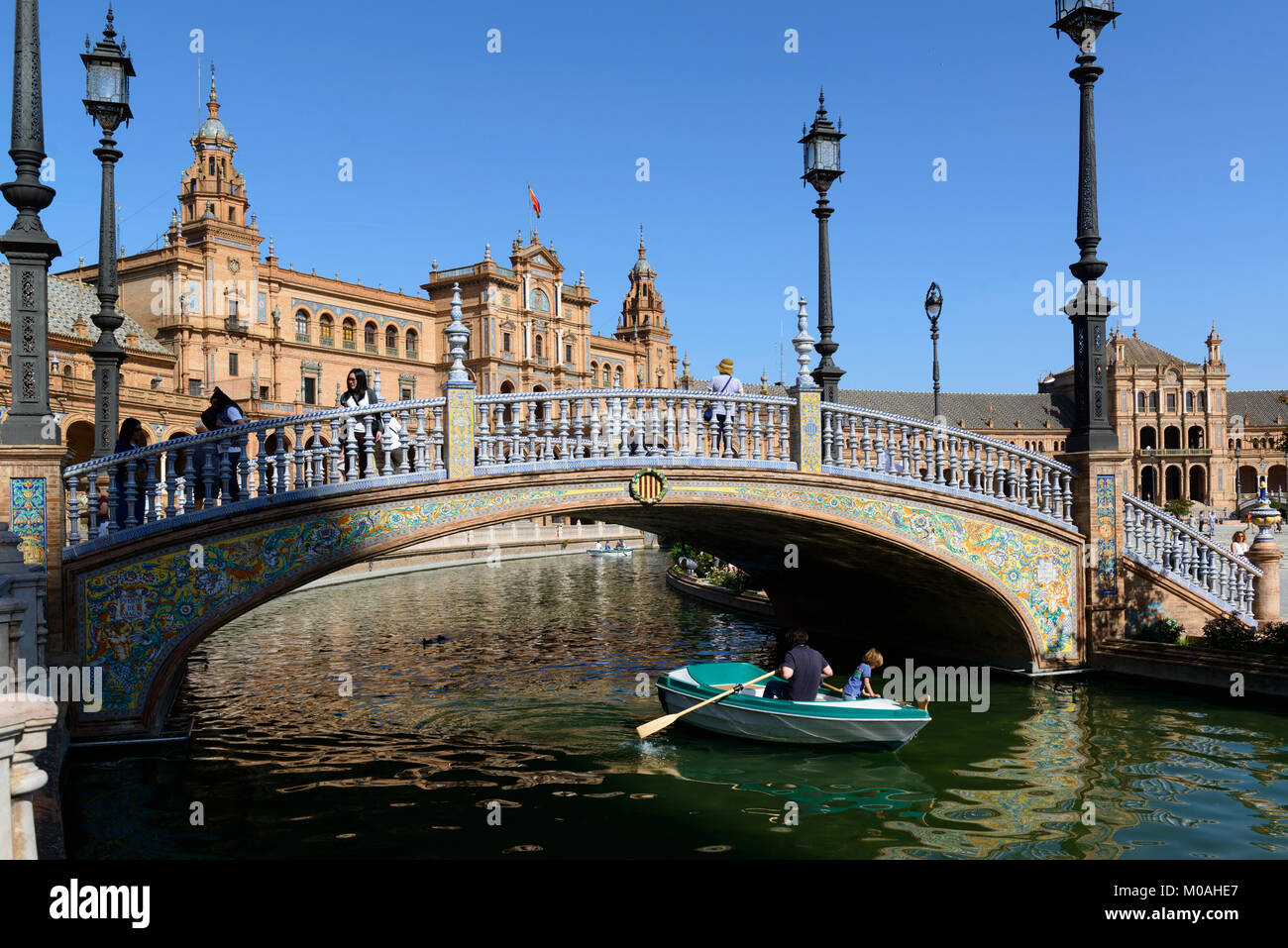 Seville, Andalusia, Spain. The Plaza Espana. Stock Photo