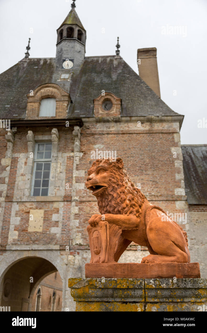 Château de la Bussière, La Bussière, France, Europe. Stock Photo