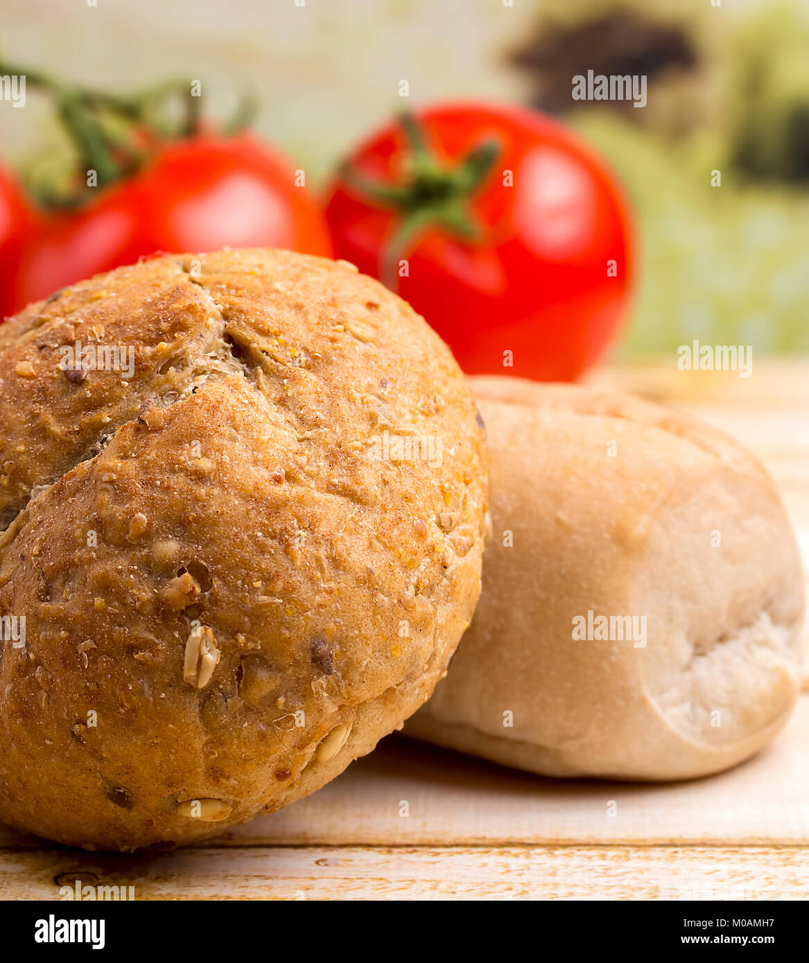 Healthy Rolls Meaning Organic Bread And Delicious Stock Photo Alamy