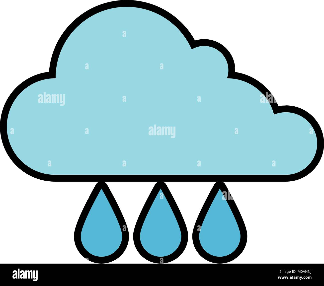 weather cloud rainy icon Stock Vector Image & Art - Alamy