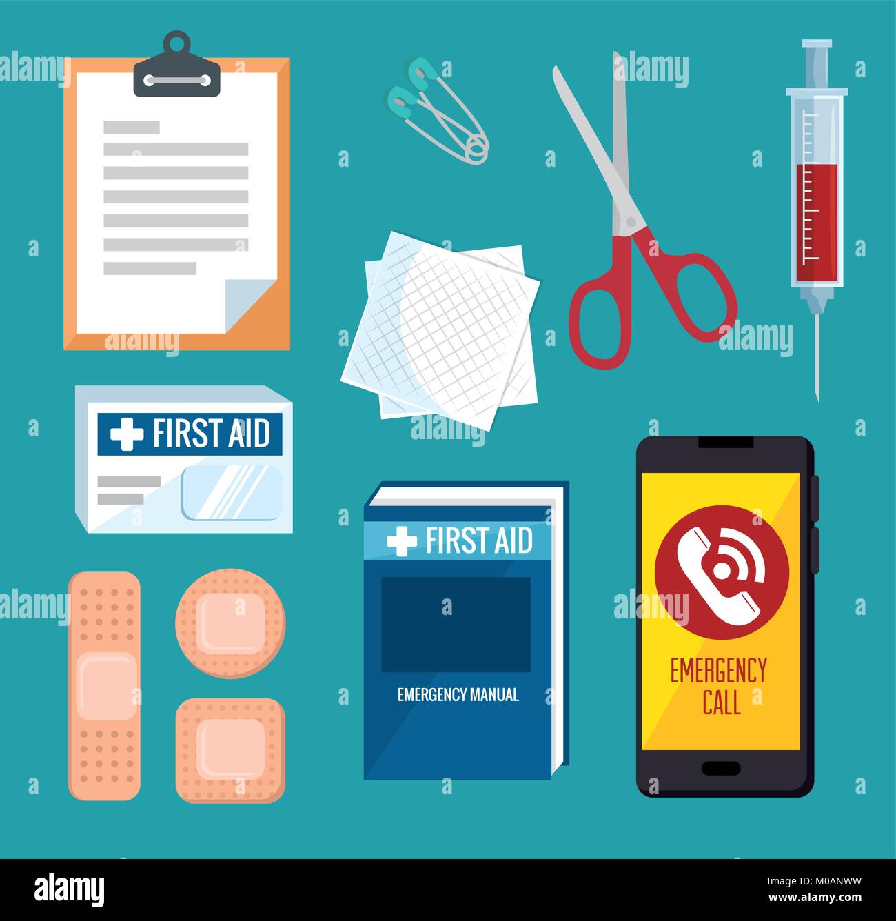 emergency first aid icons Stock Vector Image & Art Alamy