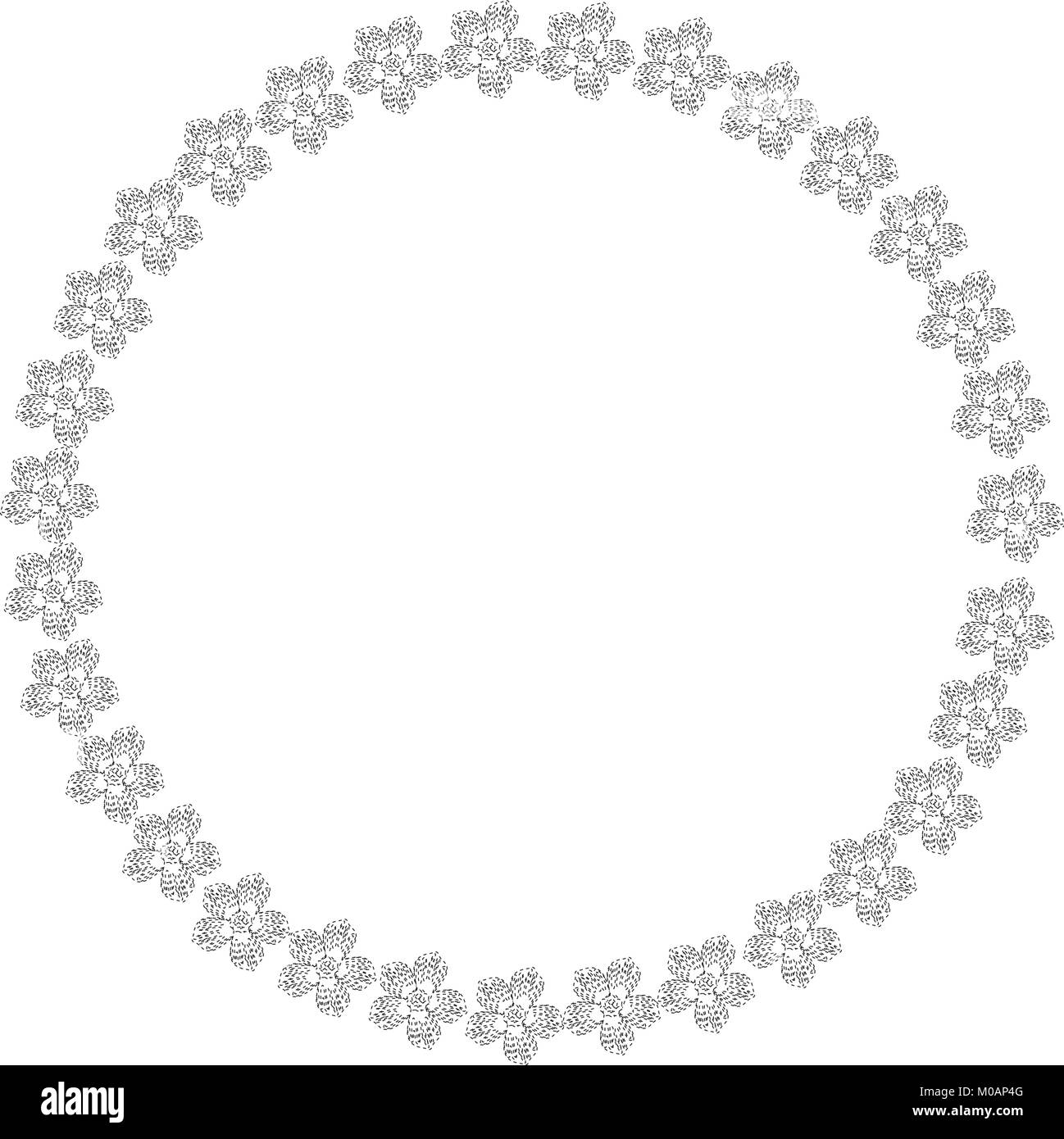 decorative frame with flowers Stock Vector Image & Art - Alamy