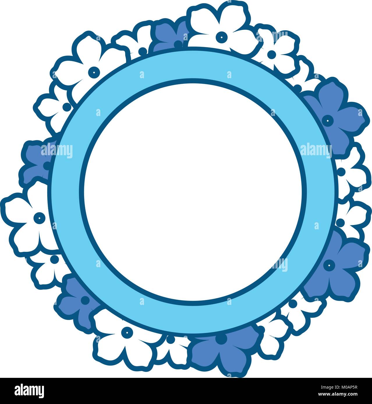 decorative frame with flowers Stock Vector Image & Art - Alamy
