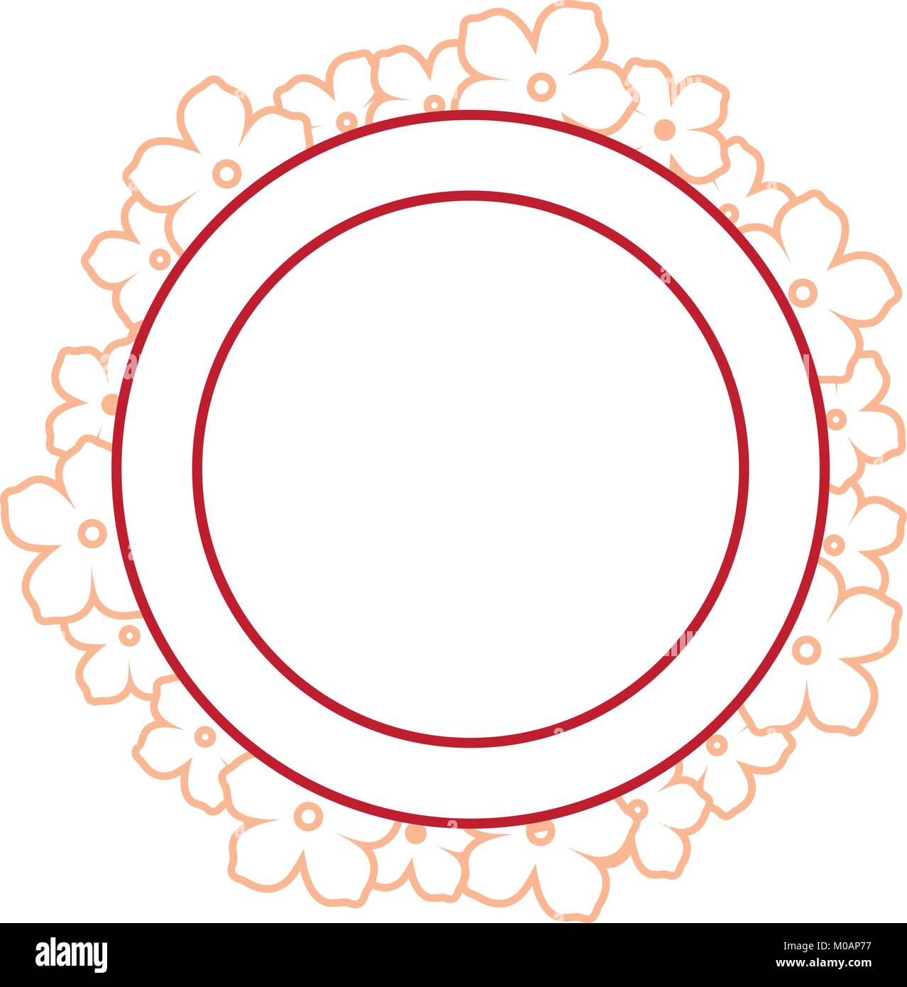 decorative frame with flowers Stock Vector Image & Art - Alamy