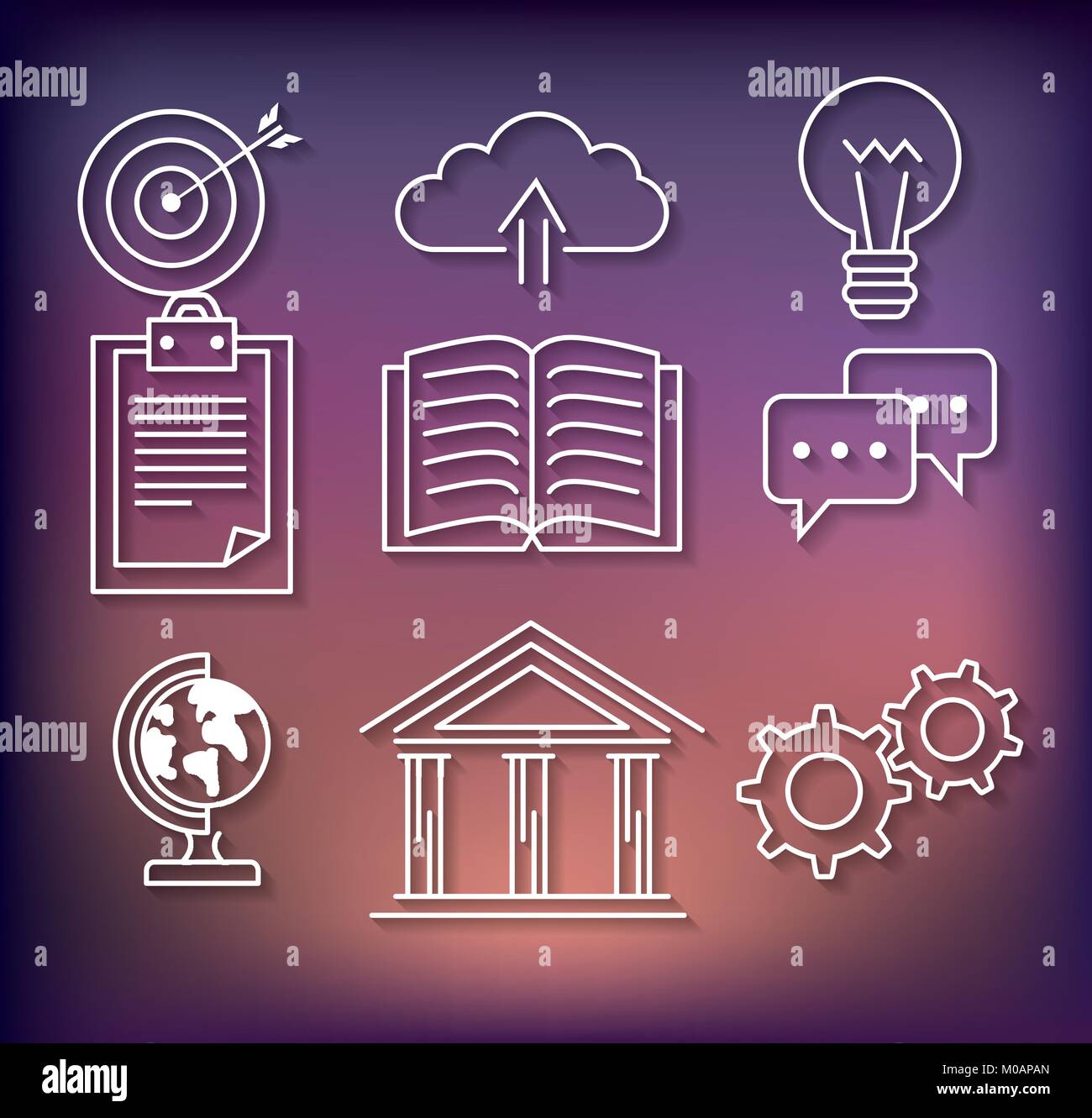 success business set icons Stock Vector Image & Art - Alamy