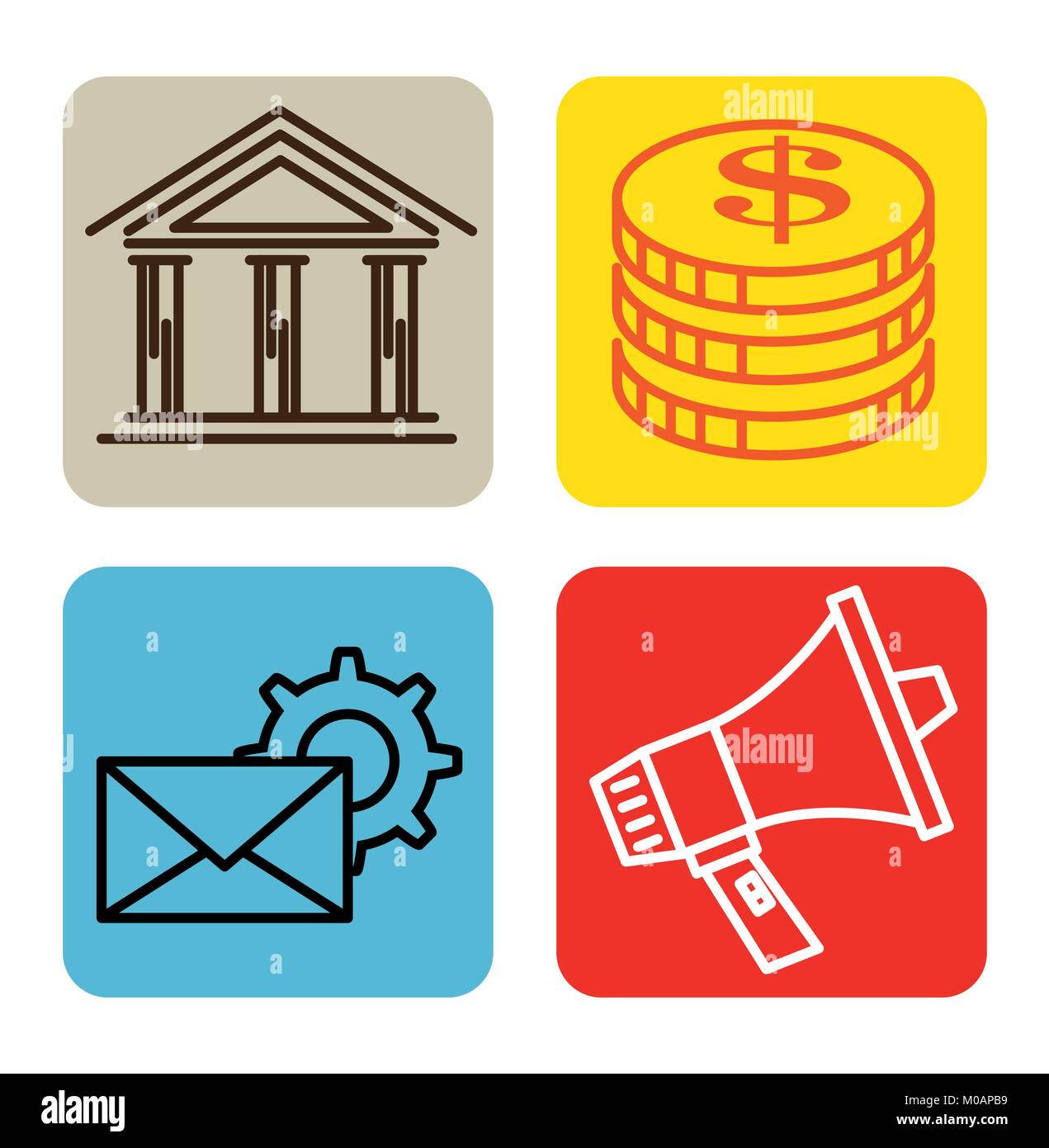 success business set icons Stock Vector Image & Art - Alamy