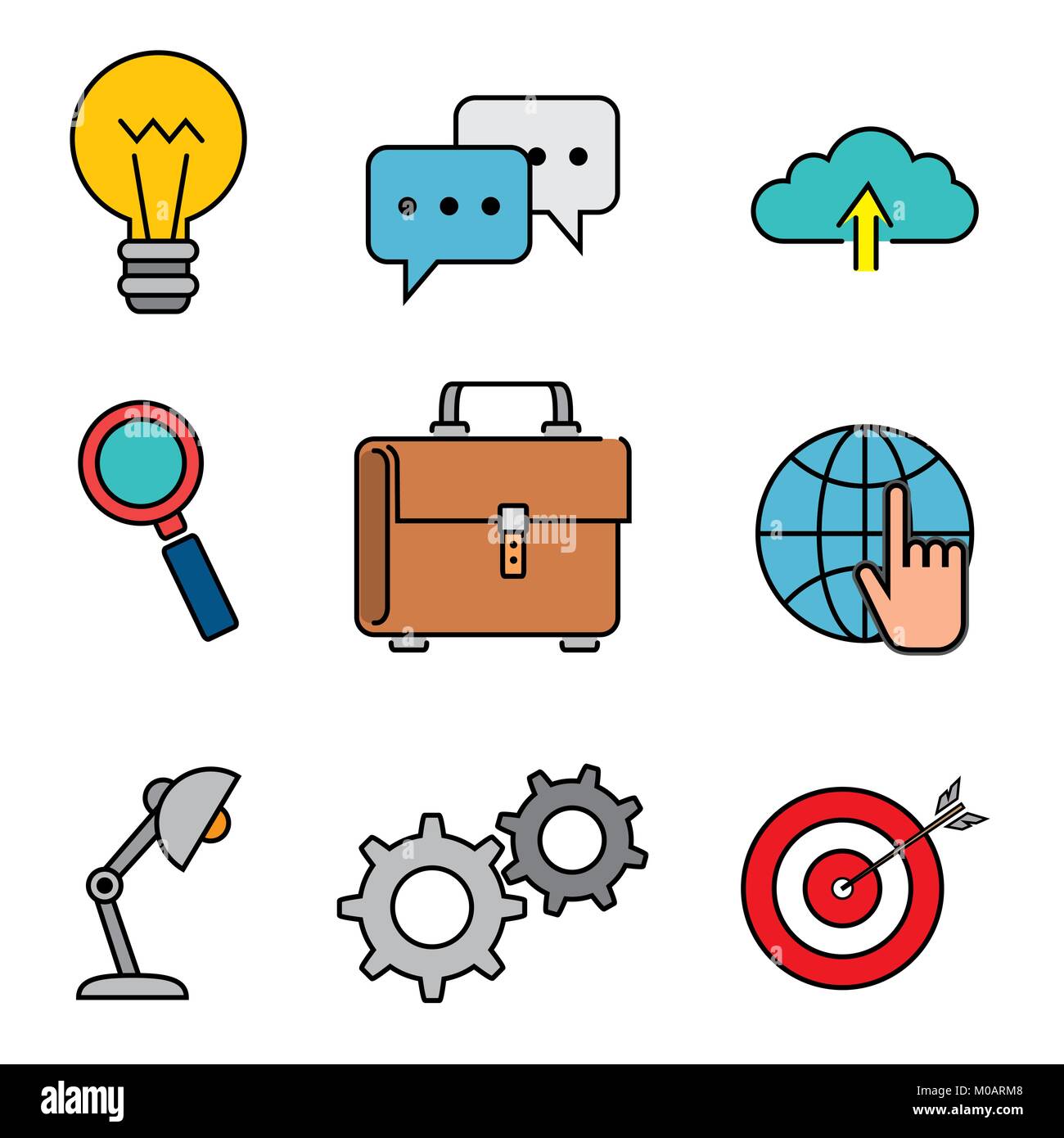 education school set icons Stock Vector Image & Art - Alamy