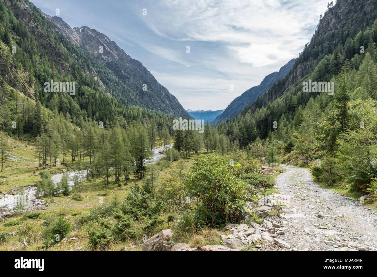 Landscape of the Goeriachtal in Lungau, Austria Stock Photo