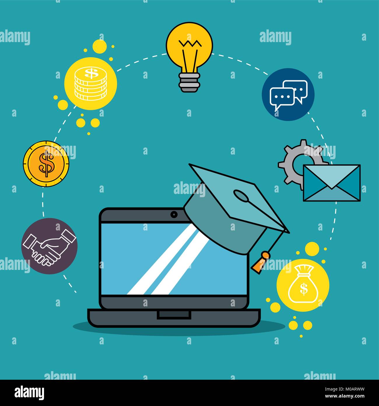 education school set icons Stock Vector Image & Art - Alamy