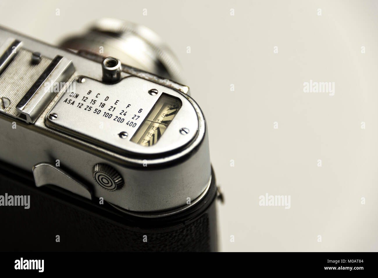 Vintage photo camera isolated on white background Stock Photo - Alamy