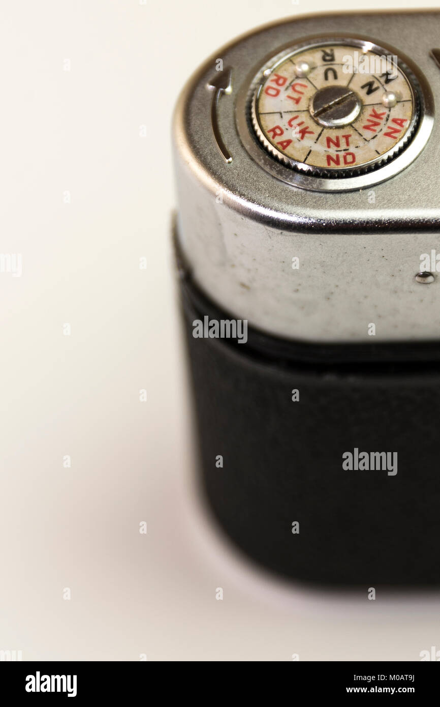 Vintage photo camera isolated on white background Stock Photo - Alamy