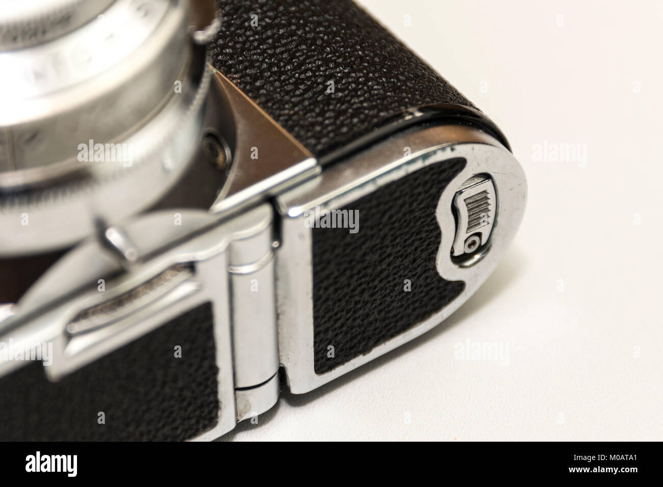 Vintage photo camera isolated on white background Stock Photo - Alamy