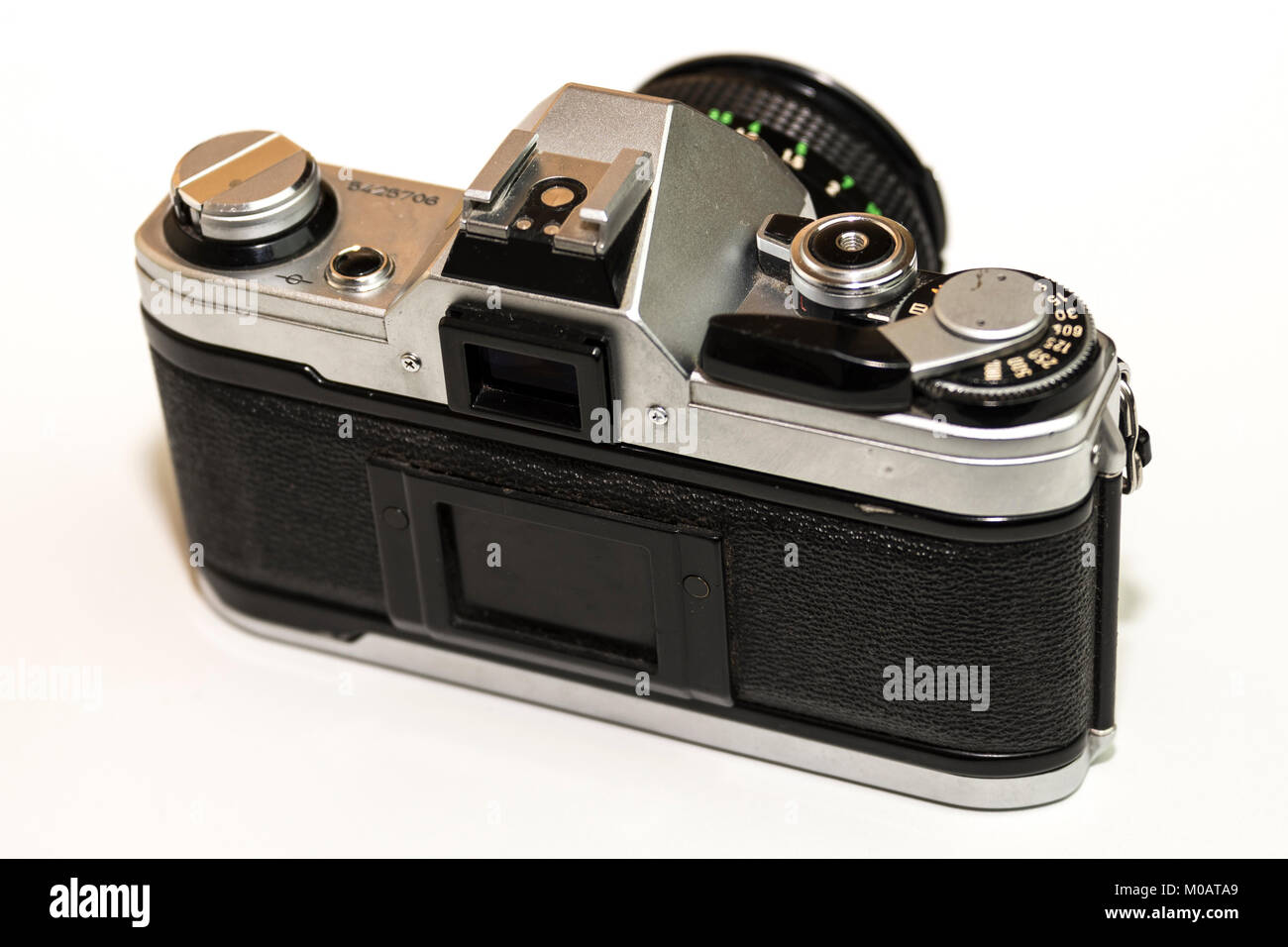 Vintage photo camera isolated on white background Stock Photo - Alamy
