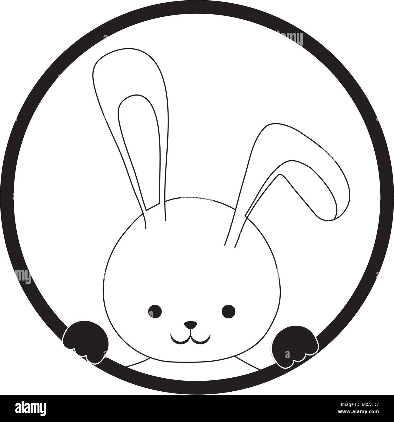 cartoon cute rabbit icon Stock Vector Image & Art - Alamy