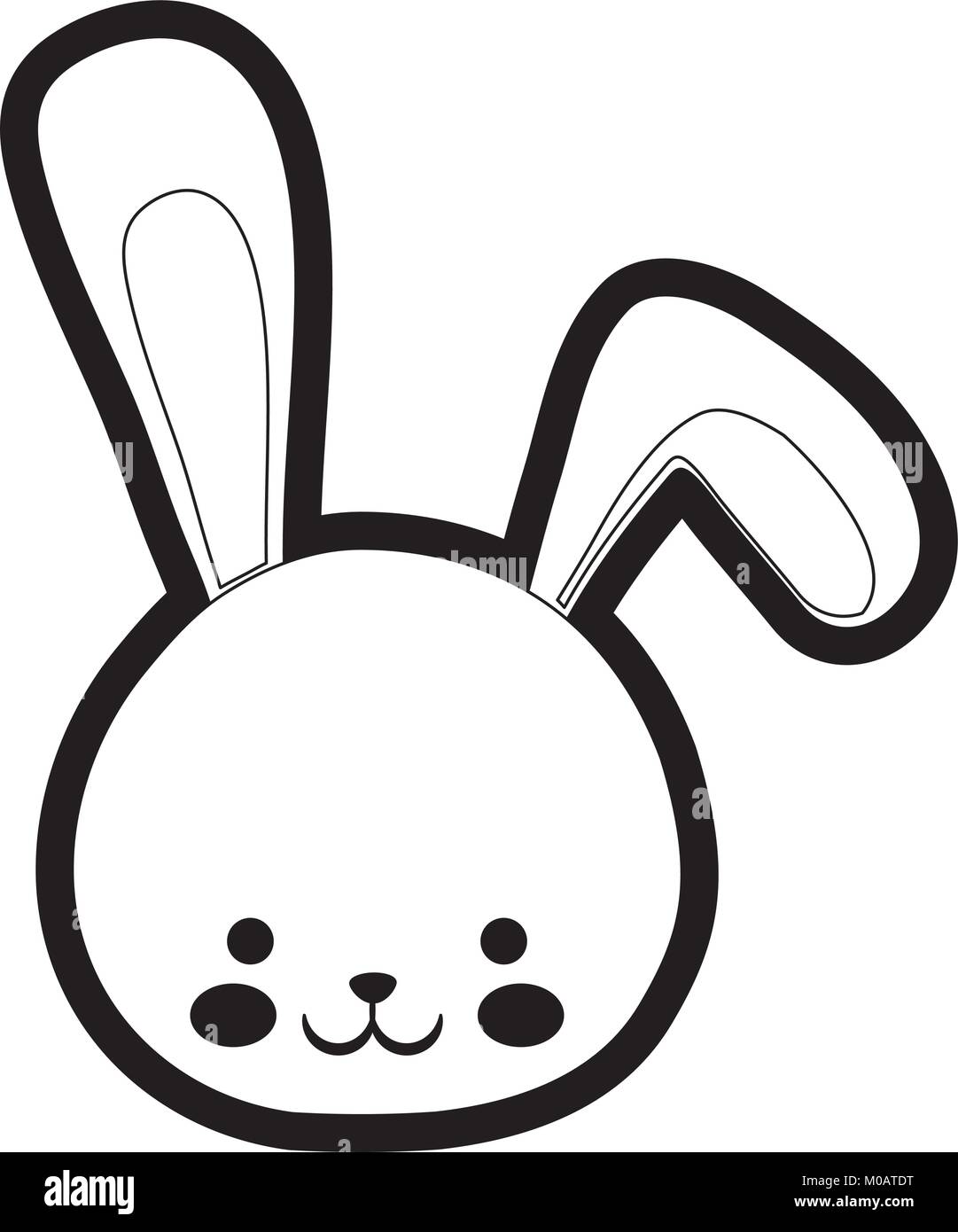 cartoon cute rabbit icon Stock Vector Image & Art - Alamy